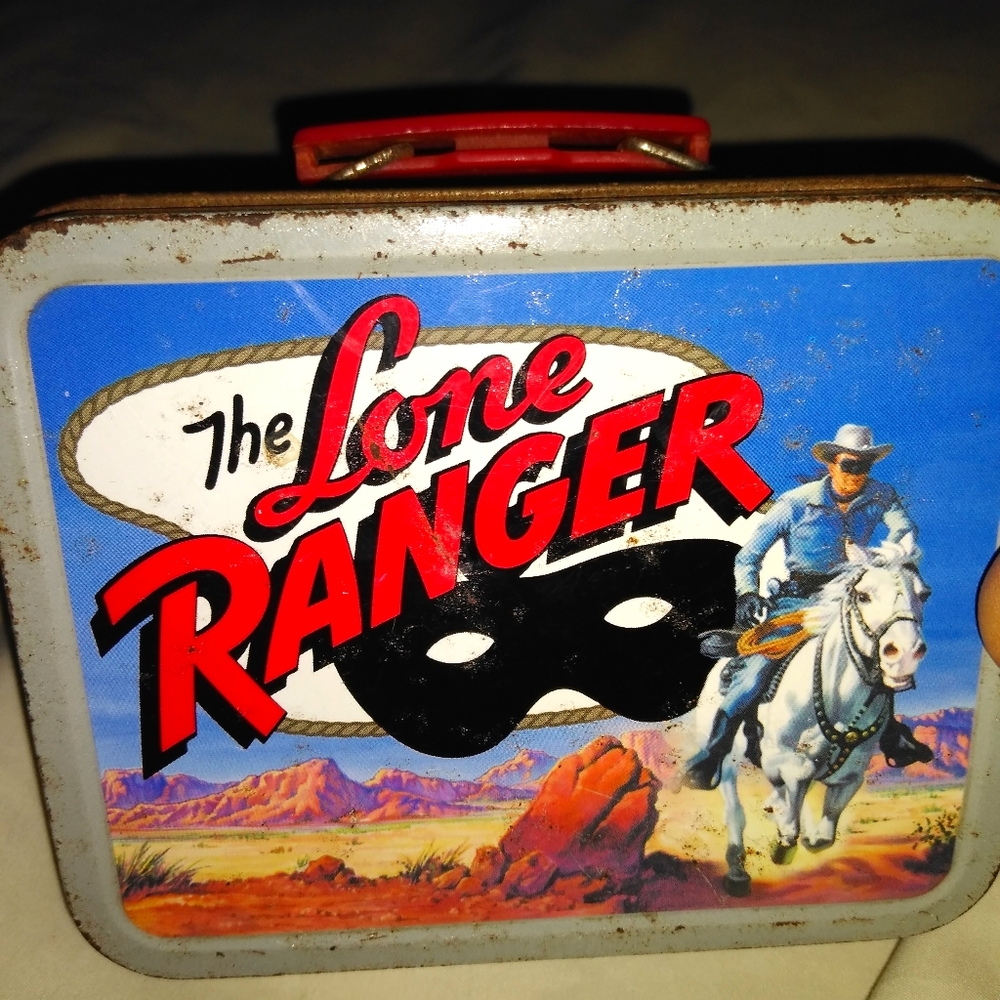 Vintage Cheerios Lone ranger metal lunch box